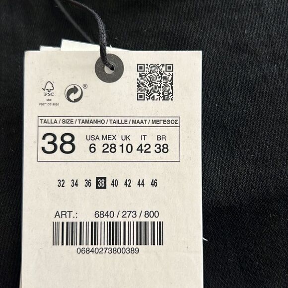 ZARA | Black | THE CROPPED FLARE ZW JEANS LIMITED EDITION - Picture 6 of 6